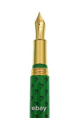 MONTEGRAPPA DC COMICS HEROES & VILLIANS RIDDLER FOUNTAIN PEN M NIB NEW With BOX