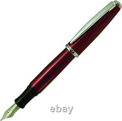 MONTEVERDE USA Aldo Domani Fountain Pen Broad Nib, Black Ink Fountain Pen, Red