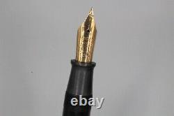 Mabie Todd & Company Black Lever Filler SWAN Fountain Pen 14K Nib Made in U. S. A