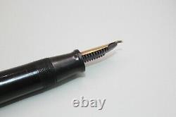 Mabie Todd & Company Black Lever Filler SWAN Fountain Pen 14K Nib Made in U. S. A