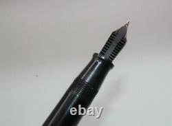 Mabie Todd & Company Black Lever Filler SWAN Fountain Pen 14K Nib Made in U. S. A