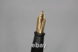 Mabie Todd & Company Black Lever Filler SWAN Fountain Pen 14K Nib Made in U. S. A