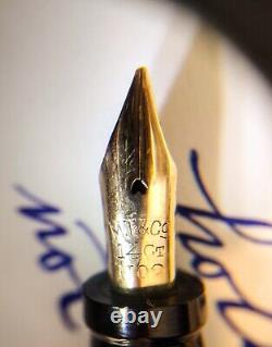 Mabie Todd Marble Ringtop Fountain Pen. 14 K. Mild flex. Restored