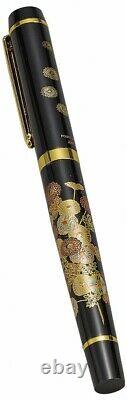 Maki-e Urushi Lacquer Makie Fountain Pen Yamanaka lacquerware Autumnflower Japan