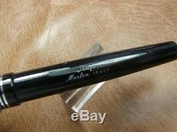 Marlen Fountainpen. It Aleph Fountain Pen Flex Nib Piston Fill In Black Numbrd