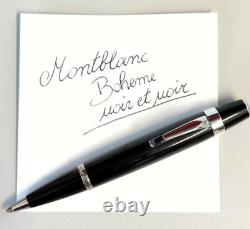 Mont Blanc Boheme Black and 14k white gold fountain pen with black stone