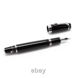 Mont Blanc Boheme Black and 14k white gold fountain pen with black stone