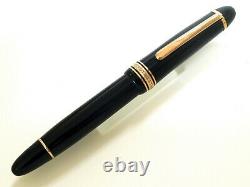 Montblanc 146 Meisterstück Black Piston Fp Vintage