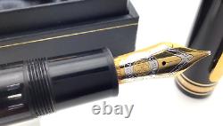 Montblanc 149 Fountain Pen 75th Anniversary withdiamond 18K STUB 1.1mm nib Boxed