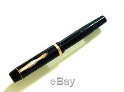 Montblanc 234 1/2 Piston Fountain Pen In Black Masterpeace Model Vintage