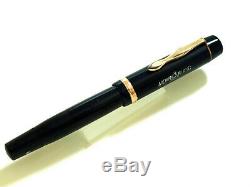 Montblanc 234 1/2 Piston Fountain Pen In Black Masterpeace Model Vintage