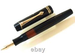 Montblanc 234 1/2 Piston Fountain Pen In Black Vintage