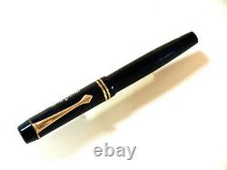 Montblanc 234 1/2 Piston Fountain Pen In Black Vintage