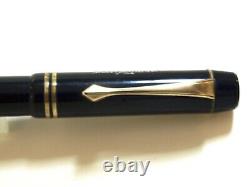 Montblanc 234 1/2 Piston Fountain Pen In Black Vintage