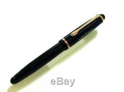 Montblanc 242 G Piston Fountain Pen In Black Vintage