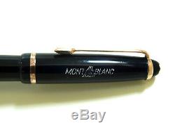 Montblanc 242 G Piston Fountain Pen In Black Vintage