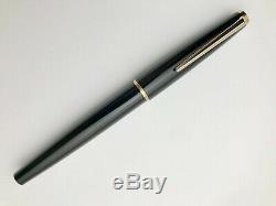 Montblanc 310 Vintage Black & Gold Fountain Pen With 14k Solid Gold Nib Mint