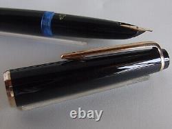 Montblanc 32 Fountain Pen Black 14K EF Nib Logo