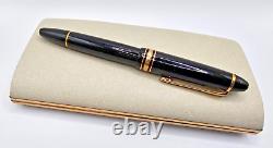 Montblanc Black Fountain Pen 146 Miesterstuck 14k Nib 4810 BIN01 DS36