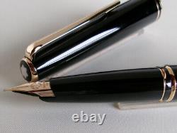 Montblanc Classic Fountain Pen Black GT 14K EF Nib