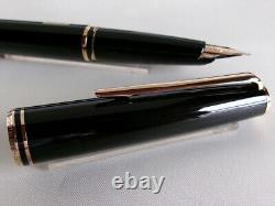 Montblanc Classic Fountain Pen Black GT 14K EF Nib