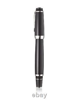 Montblanc Fountain Pen Boheme 14K retractable nib Black Amethyst Jemstone