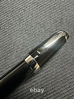 Montblanc Fountain Pen Boheme 14K retractable nib Black Amethyst Jemstone