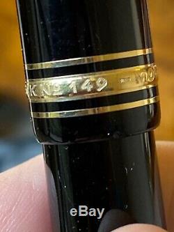 Montblanc Fountain Pen Meisterstuck Classic 146 Nib 18K 585 Black/Gold 144mm