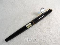 Montblanc Inhalation Fountain Pen Black Nib Ef Fine Point Gold 585 K14 No. 420