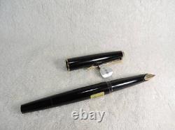 Montblanc Inhalation Fountain Pen Black Nib Ef Fine Point Gold 585 K14 No. 420