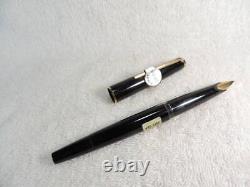 Montblanc Inhalation Fountain Pen Black Nib Ef Fine Point Gold 585 K14 No. 420