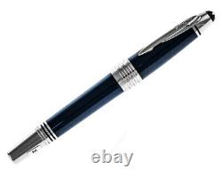 Montblanc John F. Kennedy Special Edition Dark Blue Resin M Fountain Pen 111045