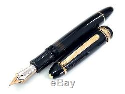 Montblanc Masterpiece Fountain Pen 14C585 Black type M from Japan