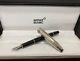 Montblanc Meister Stuck Black Body Silver Cap Fountain Pen