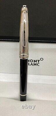 Montblanc Meister stuck Black Body Silver Cap Fountain Pen