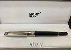 Montblanc Meister stuck Black Body Silver Cap Fountain Pen