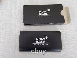 Montblanc Meisterstuck 144 Black & Gold Fountain Pen 14k 4810 M Gold Nib withboxes