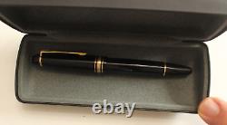 Montblanc Meisterstück 146, Black and Gold 4810, 14k Nib Fountain Pen