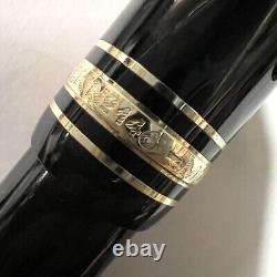 Montblanc Meisterstuck 146 Fountain Pen 14K B Nib Black White Star