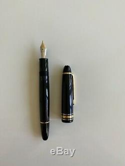 Montblanc Meisterstück 146 Fountain Pen. Black/Gold. Fine. USED. Excellent