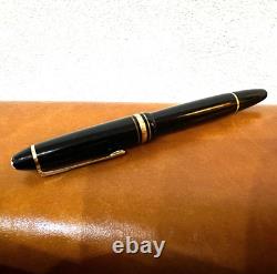 Montblanc Meisterstuck 146 Fountain Pen Nib 14K Gold 4810 Black used from japan