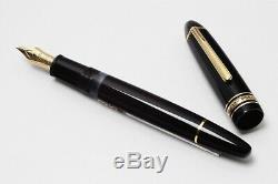 Montblanc Meisterstuck 146 LeGrand 14C OBB Nib Black Fountain Pen Pistonfiller