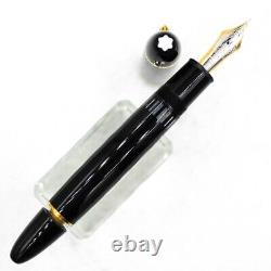 Montblanc Meisterstuck 149 14C 4810 585 Black Fountain Pen From JP used