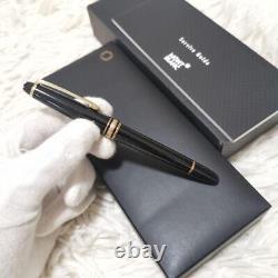 Montblanc Meisterstuck 149 14C 4810 Black and Gold Fountain Pen withBox and Case