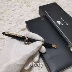 Montblanc Meisterstuck 149 14C 4810 Black and Gold Fountain Pen withBox and Case