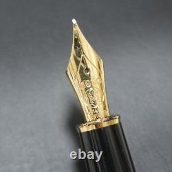 Montblanc Meisterstuck 149 14C 4810 Black and Gold Fountain Pen withBox and Case