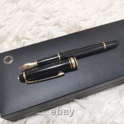 Montblanc Meisterstuck 149 14C 4810 Black and Gold Fountain Pen withBox and Case