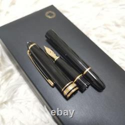 Montblanc Meisterstuck 149 14C 4810 Black and Gold Fountain Pen withBox and Case