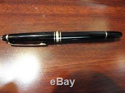 Montblanc Meisterstuck 149 Black & Gold Diplomat Fountain Pen 14k with ink refills