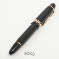 Montblanc Meisterstück 149 Fountain pen Resin x GP Black×Gold Pen nib 14C Gold x